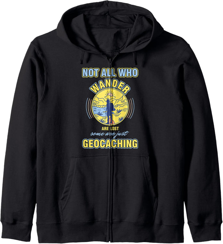 Geocacher Nicht Alle Die Wandern Haben Das Geocaching Kapuzenjacke