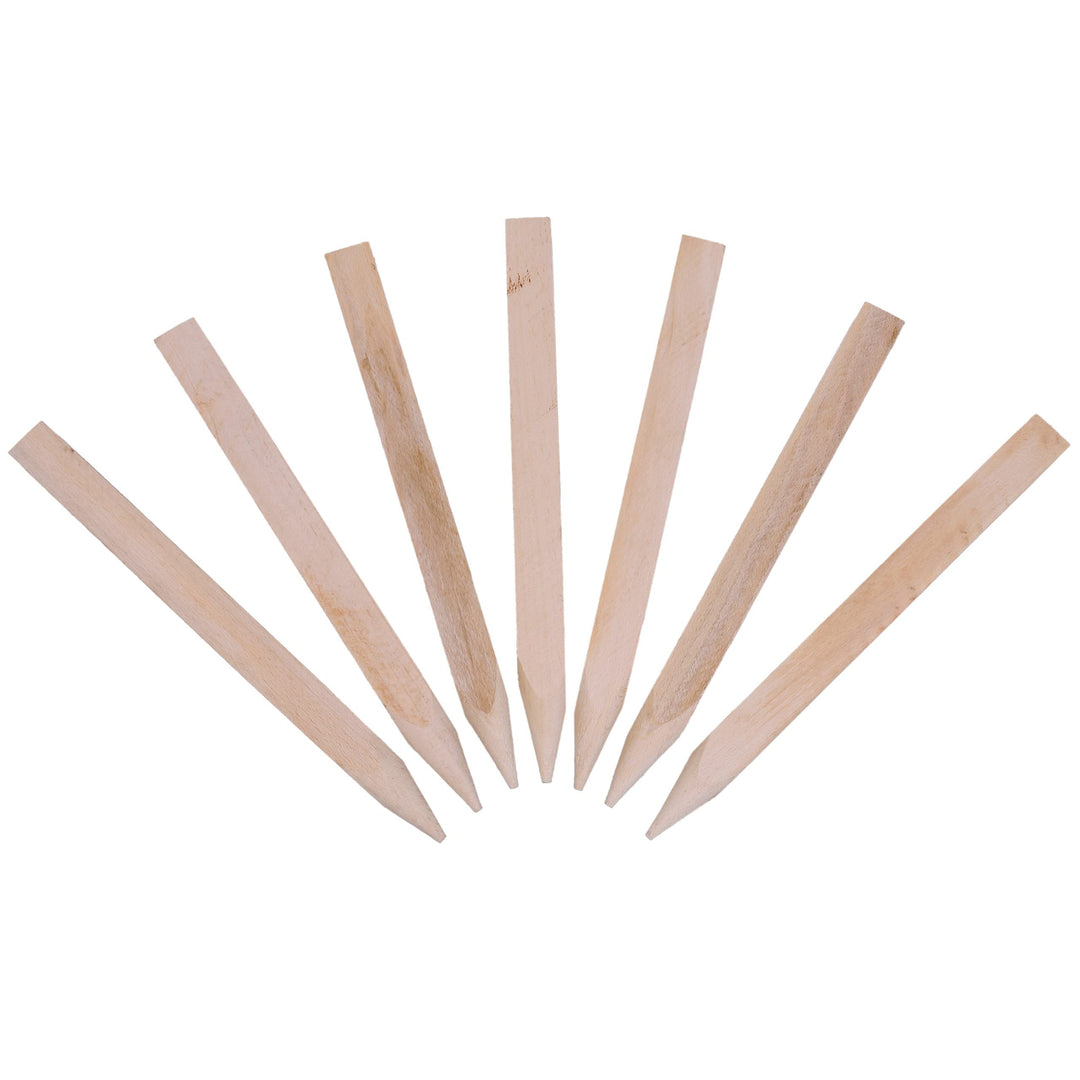 Holzpfähle, Holzpflöcke, Holzpfosten, angespitzt, quadratisch, aus Hartholz, 50 Stück, 40 cm – zum M