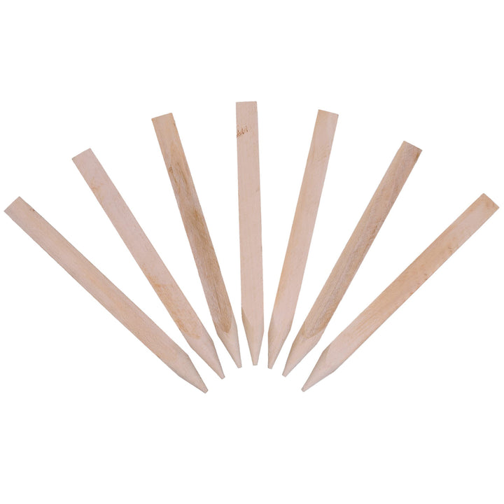 Holzpfähle, Holzpflöcke, Holzpfosten, angespitzt, quadratisch, aus Hartholz, 50 Stück, 40 cm – zum M