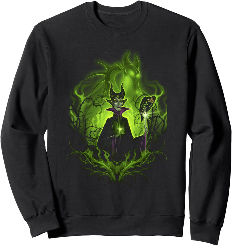 Disney Sleeping Beauty Dark Detailed Maleficent Sweatshirt