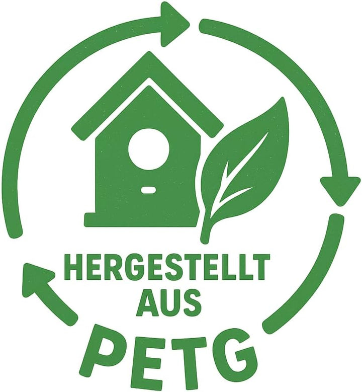Schwarzes Eichhörnchen-Futterhaus aus Kunststoff– Witterungsbeständig mit Abnehmbarer Kunststoffsche