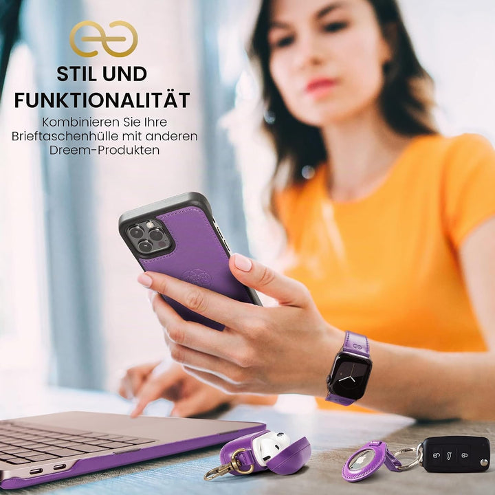 Dreem Fibonacci iPhone 14 Pro Geldbörsen-Hülle / 2-in-1 Stossfestes MagSafe Case und abnehmbares Lux
