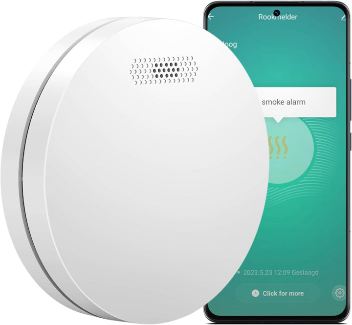 Smart Rauchmelder WLAN - 10 Jahre Batterie - Aroha Smart Connect Rauchmelder - Feuermelder WLAN Vern