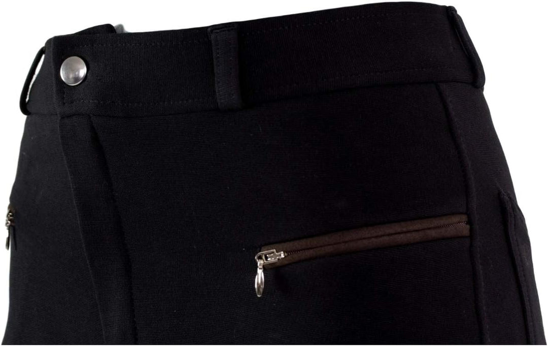 RL24 Damen Reithose Vollbesatz Flex BASICLINE 52 Schwarz/Dunkelbraun, 52 Schwarz/Dunkelbraun