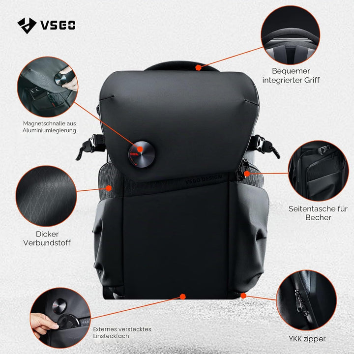 VSGO Camera Backpack Professional DSLR/SLR 20L Large Capacity Backpack Compatible with Sony Canon Ni