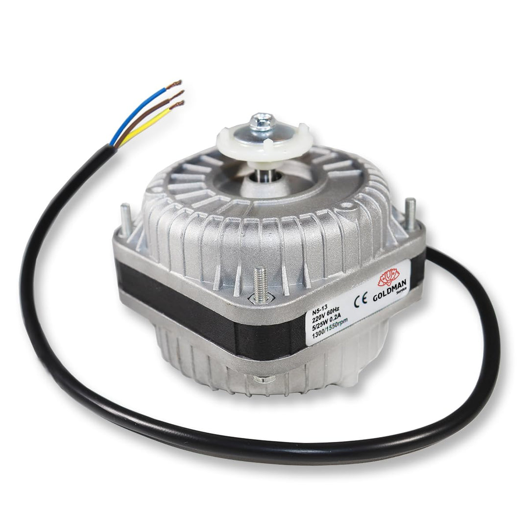 GOLDMAN SERVICE - Flaschenventilator-Motor - 5 Watt / 1300 U/min - für vertikale Gefriertruhe -Kompa