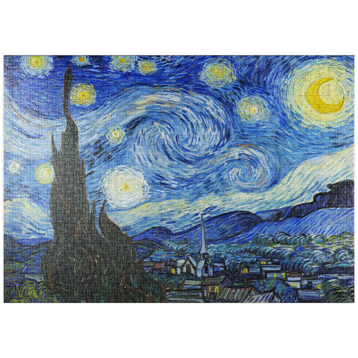 The Starry Night (1889) by Vincent Van Gogh - Premium 1000 Teile Puzzle - MyPuzzle Sonderkollektion