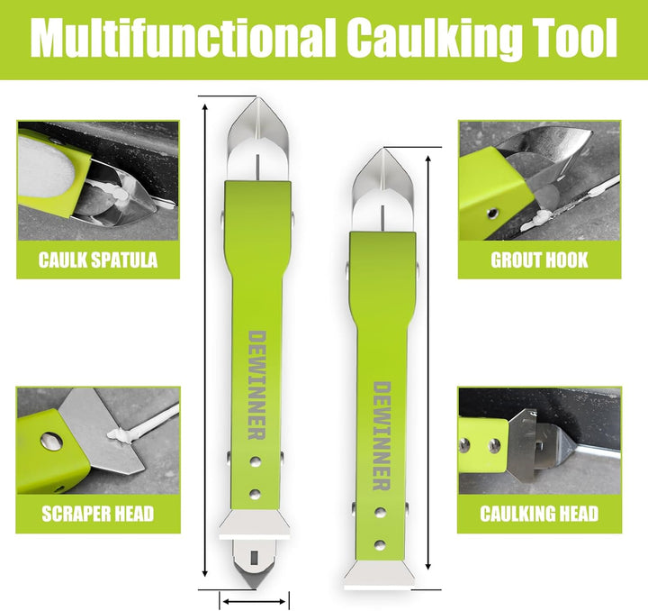 4-in-1 Edelstahl Remover Tool Set, DEWINNER Fugen-Kratzer-Set, Edelstahl-Dichtungs-Finishing Glätten