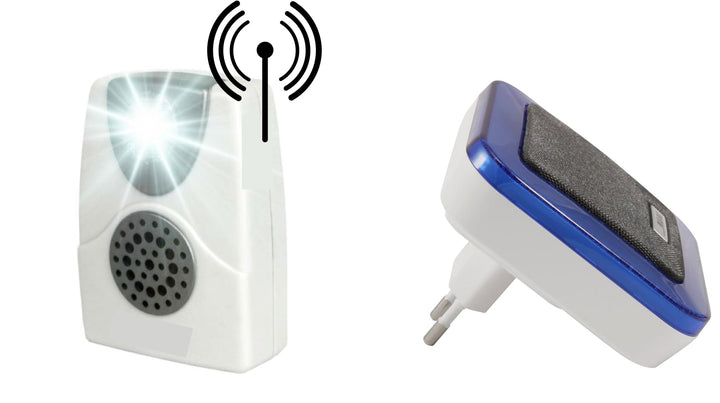 TEL. Klingeltonverstärker Ringflash Klingelton 95 dB Rufton Blitzlicht per Funk