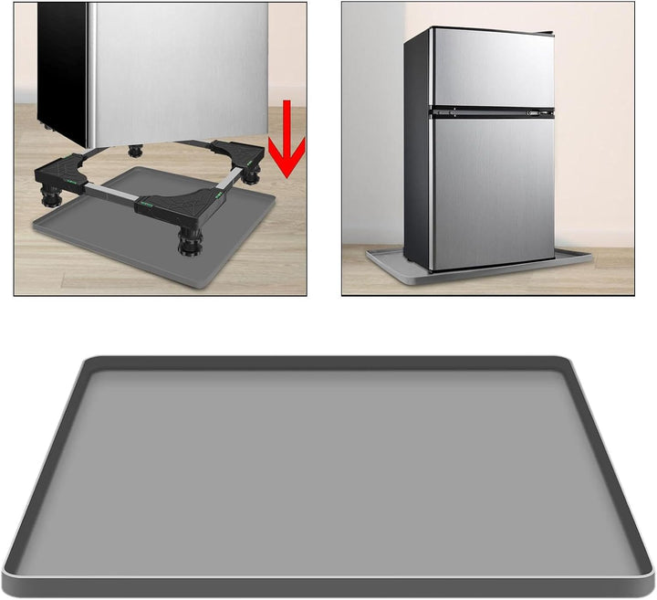 Fenteer Bodenmatte aus für den Kühlschrank, Abtropfschale aus, wiederverwendbar, rutschfest, vielsei