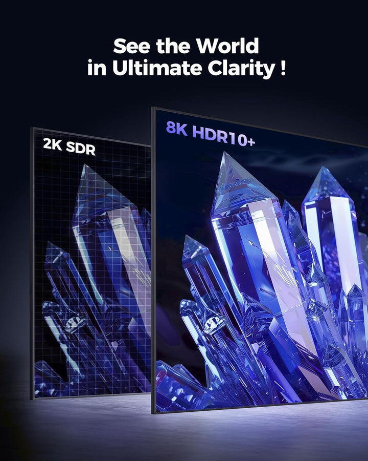 Silkland 10K 8K HDMI 2.1 Kabel 15m, HDMI Kabel 4K@144Hz/120Hz 8K@60Hz,eARC, HDR10, Dolby Atmos, 48Gb