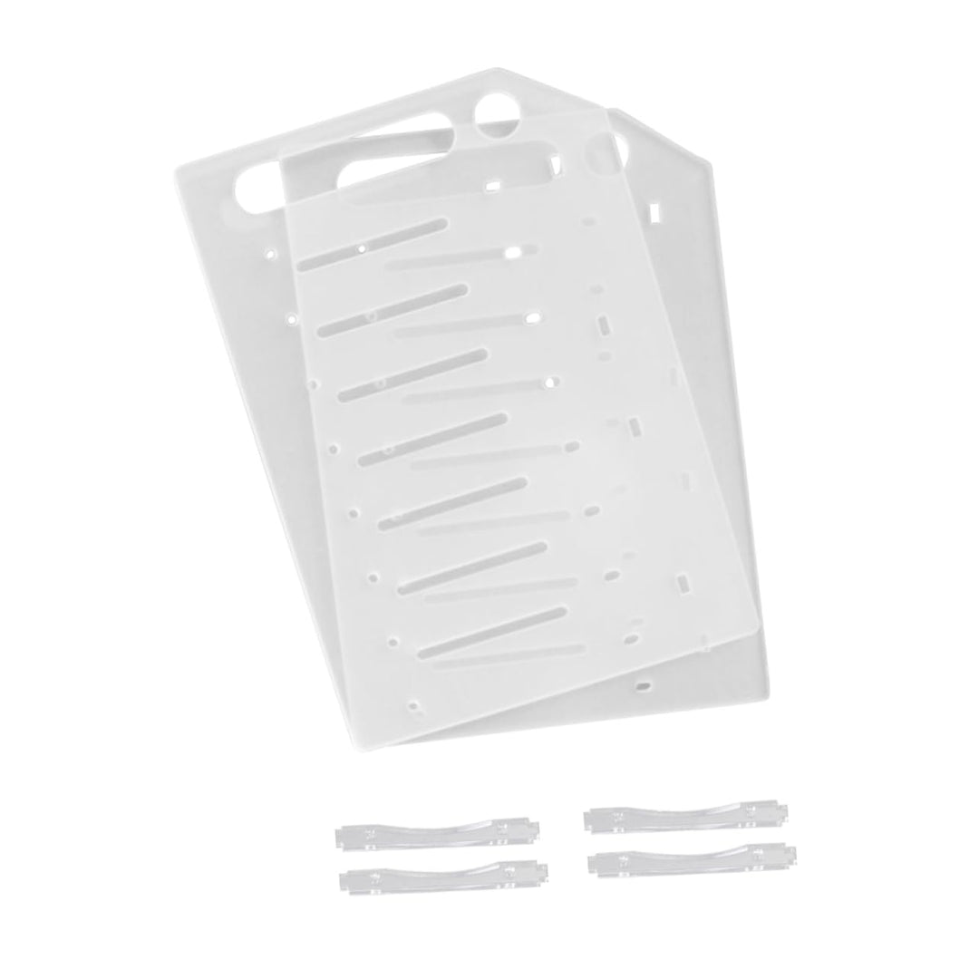 DOITOOL Selbstgemacht Festplattenhalterung 8-schichten Transparent Langlebiges Mehrschichtiges Festp