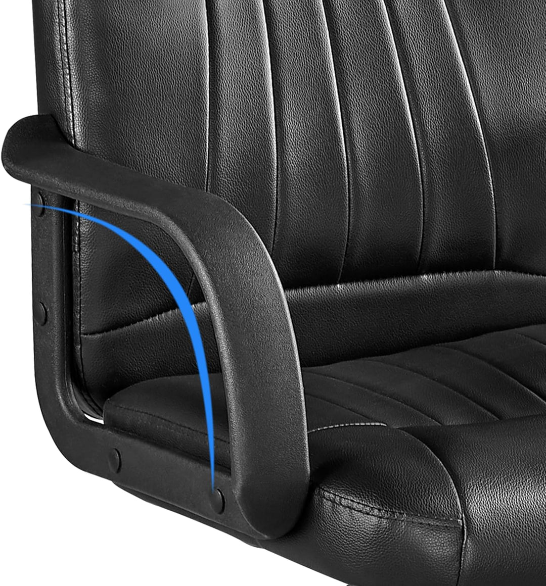 Yaheetech Bürostuhl ergonomischer Computerstuhl, Schreibtischstuhl mit Armlehne, höhenverstellbar un