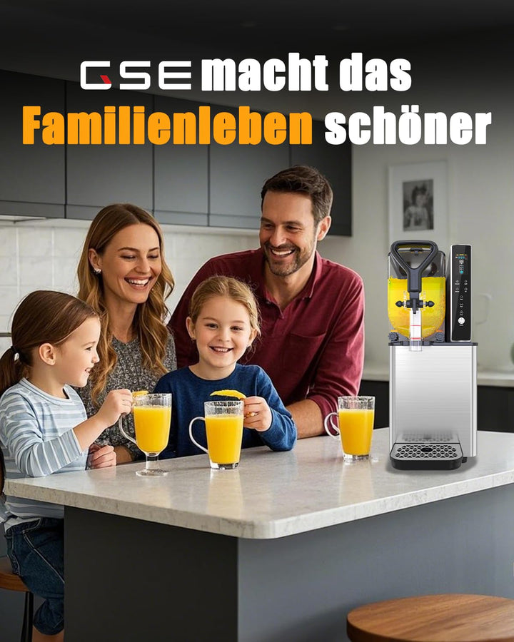 GSE 3L Slush Maschine für Geschäft oder Zuhause, Pro Smoothies& Frozen Drinks Küchengerät Slushy Eis