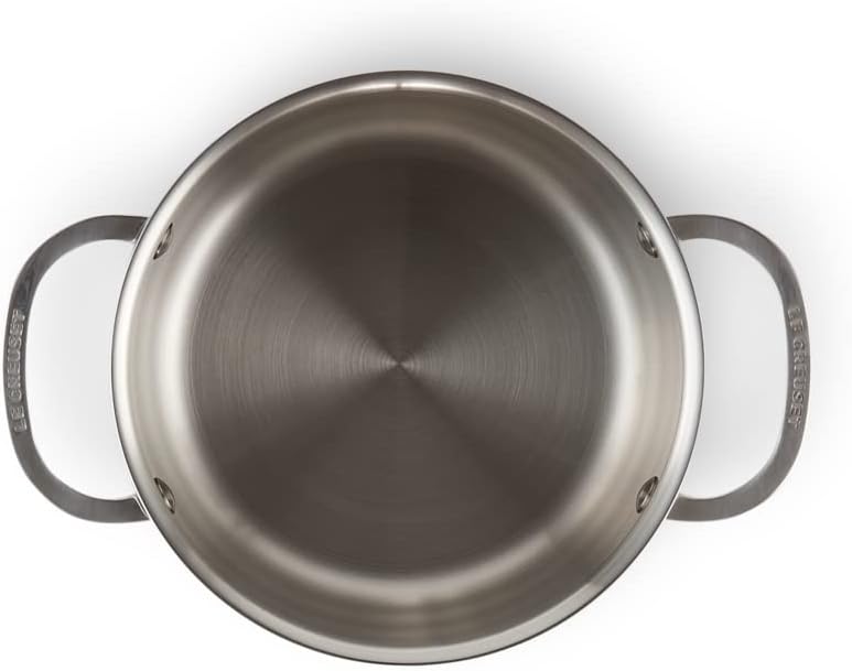 Le Creuset Fleischtopf aus 3-ply PLUS Edelstahl, 18 cm, 96600618000000, 18 cm