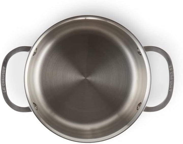 Le Creuset Fleischtopf aus 3-ply PLUS Edelstahl, 18 cm, 96600618000000, 18 cm