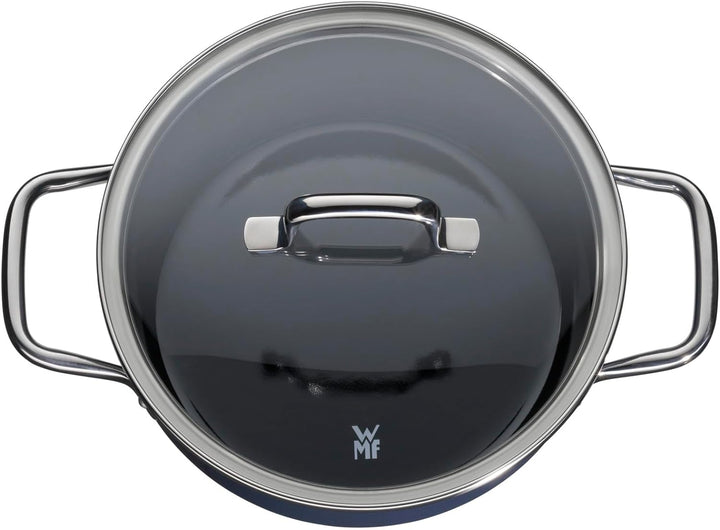 WMF Fusiontec Essential Kochtopf gross, 20 cm, Glasdeckel, Bratentopf Induktion, 2,4l, High-Tech Ker