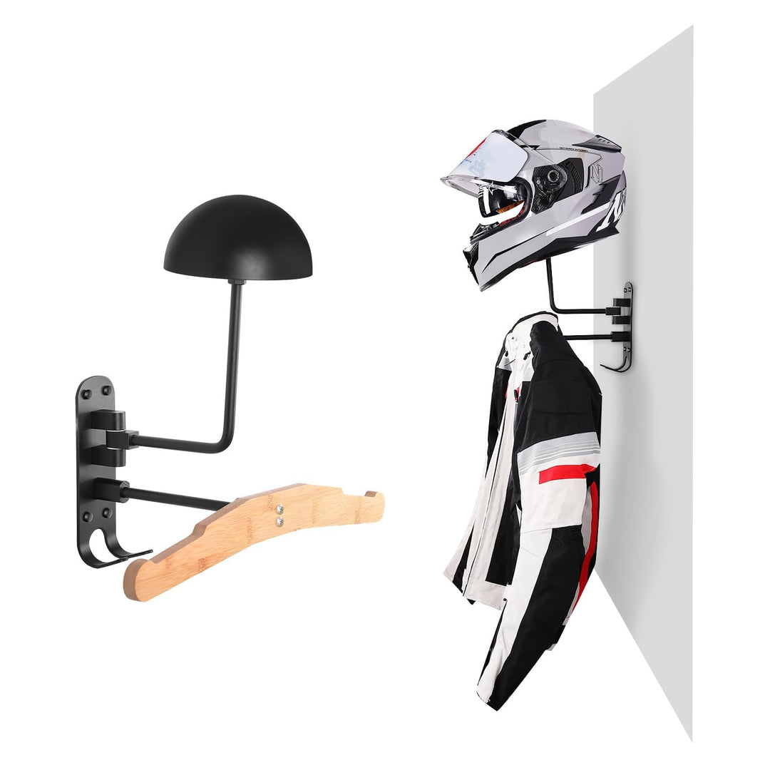motofans Helmhalterung für Motorrad, Wandmontage, Motorradhelm, Huthalterung, aus Aluminiumlegierung