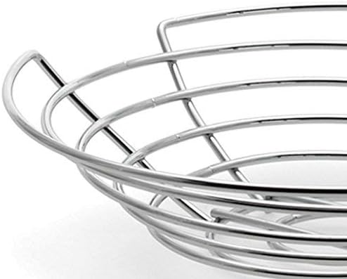 blomus -WIRES- Stilvoller Korb aus Stahlgeflecht, Durchmesser 30 cm, vielseitiges Wohnaccessoire für