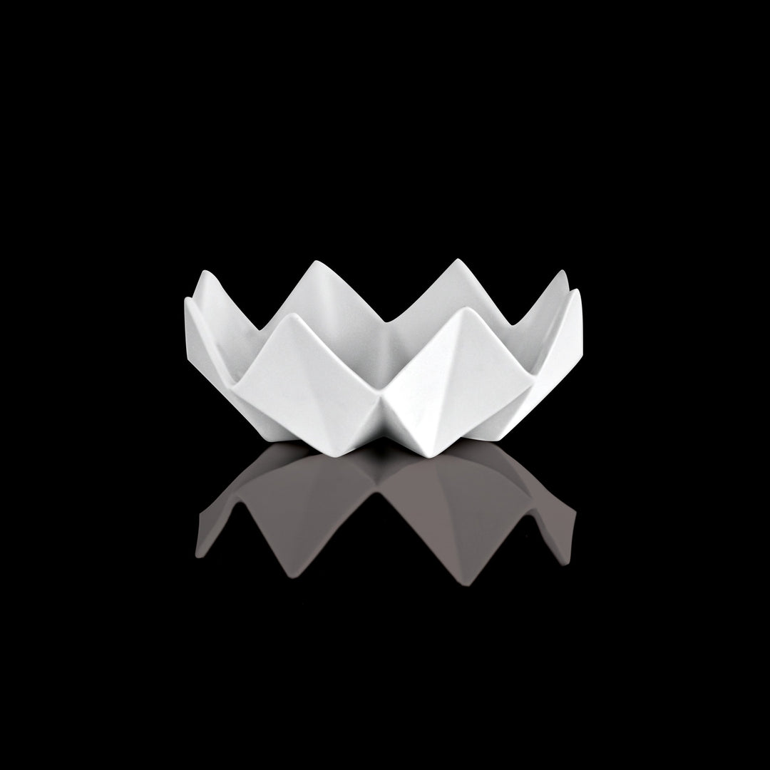 Goebel Schale Polygono Star 18,5cm aus Porzellan in der Farbe Weiss, Masse: 19x19x7 cm, 14-003-76-1