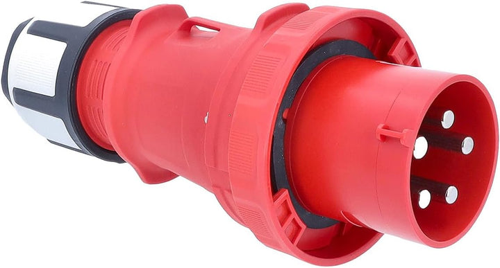 as - Schwabe 61424 MENNEKES CEE-Stecker 400V 125A, rot, mit Schraubanschluss CEE Stecker 400 V / 125