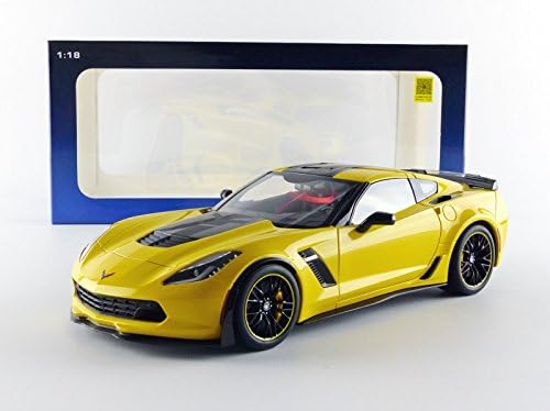 AUTOart – 71260 – Modellbau – Chevrolet Corvette C7 Z06 C7R Edition – 2015 – Echelle 1/18, gelb/schw
