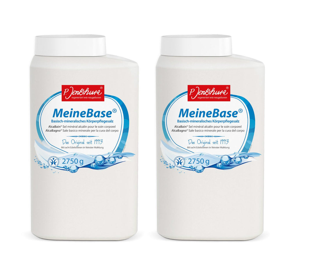 Jentschura: P. Jentschura Meine Base 2x2750g | Basisch-mineralisches Körperpflegesalz, Badesalz 2.75