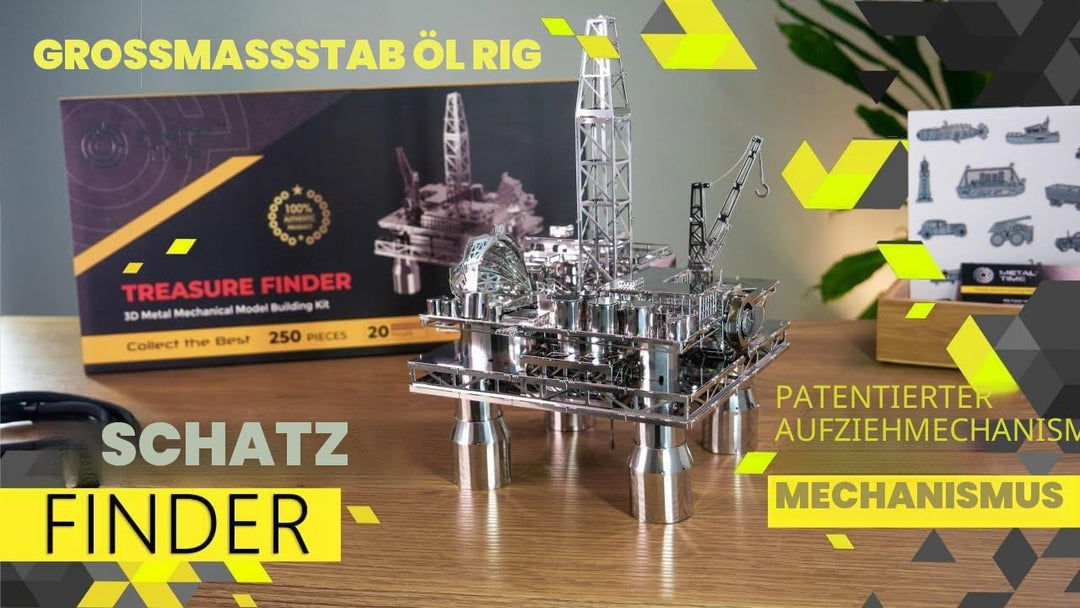 Offshore Drilling Rig Model, Metal Model Kits, Offshore Platform, 3D Metal Puzzle, Treasure Finder 3