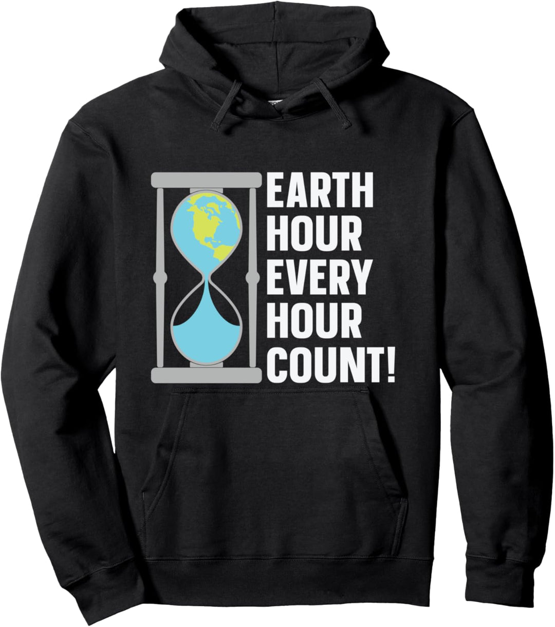 Rette die Stunde der Erde Jede Stunde Zähle den Klimawandel des Planeten Pullover Hoodie
