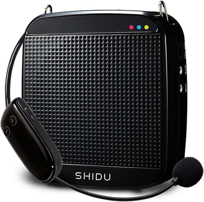 Drahtloser Sprachverstärker mit mikrofon, SHIDU Stimmverstärker SHIDU S61318W Tragbarer lautsprecher