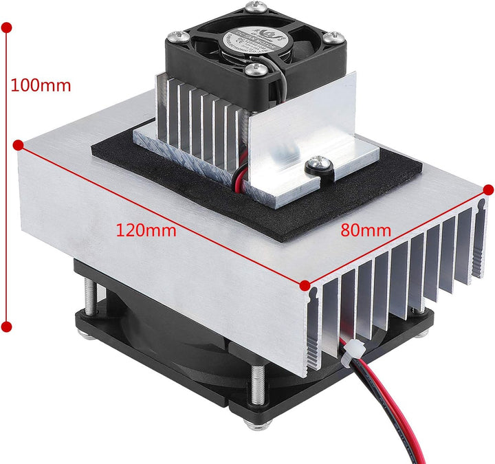 HSEAMALL Thermoelektrisches Peltier-Kühlsystem mit Halbleiter-Kühlsystem, 12 V, Gleichstrom, Leitmod
