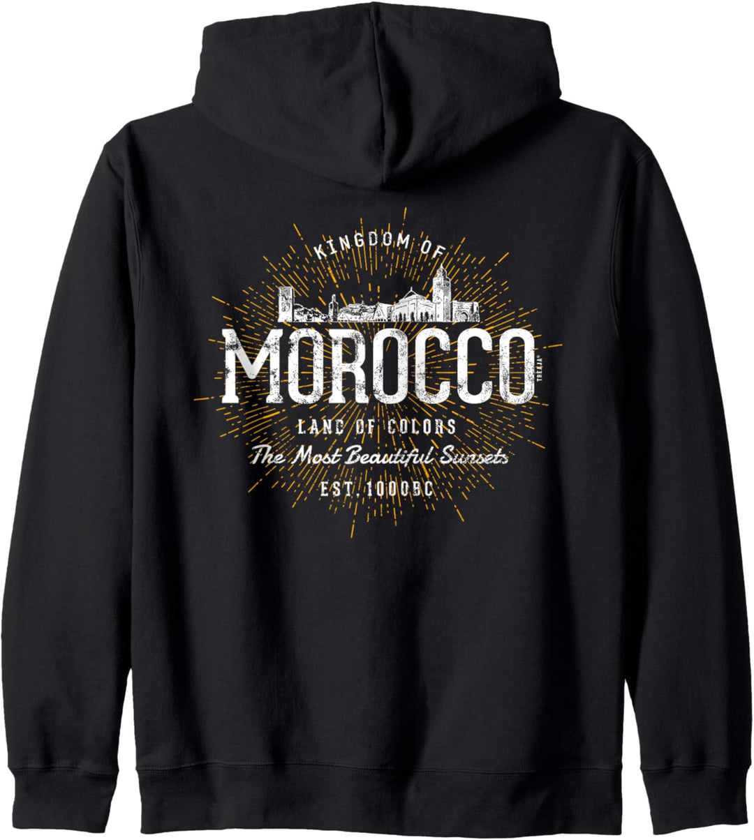 Vintage Stil Retro Marokko Kapuzenjacke