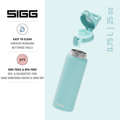 SIGG - Edelstahl Trinkflasche - Shield ONE - Für Kohlensäurehaltige Getränke Geeignet - Auslaufsiche