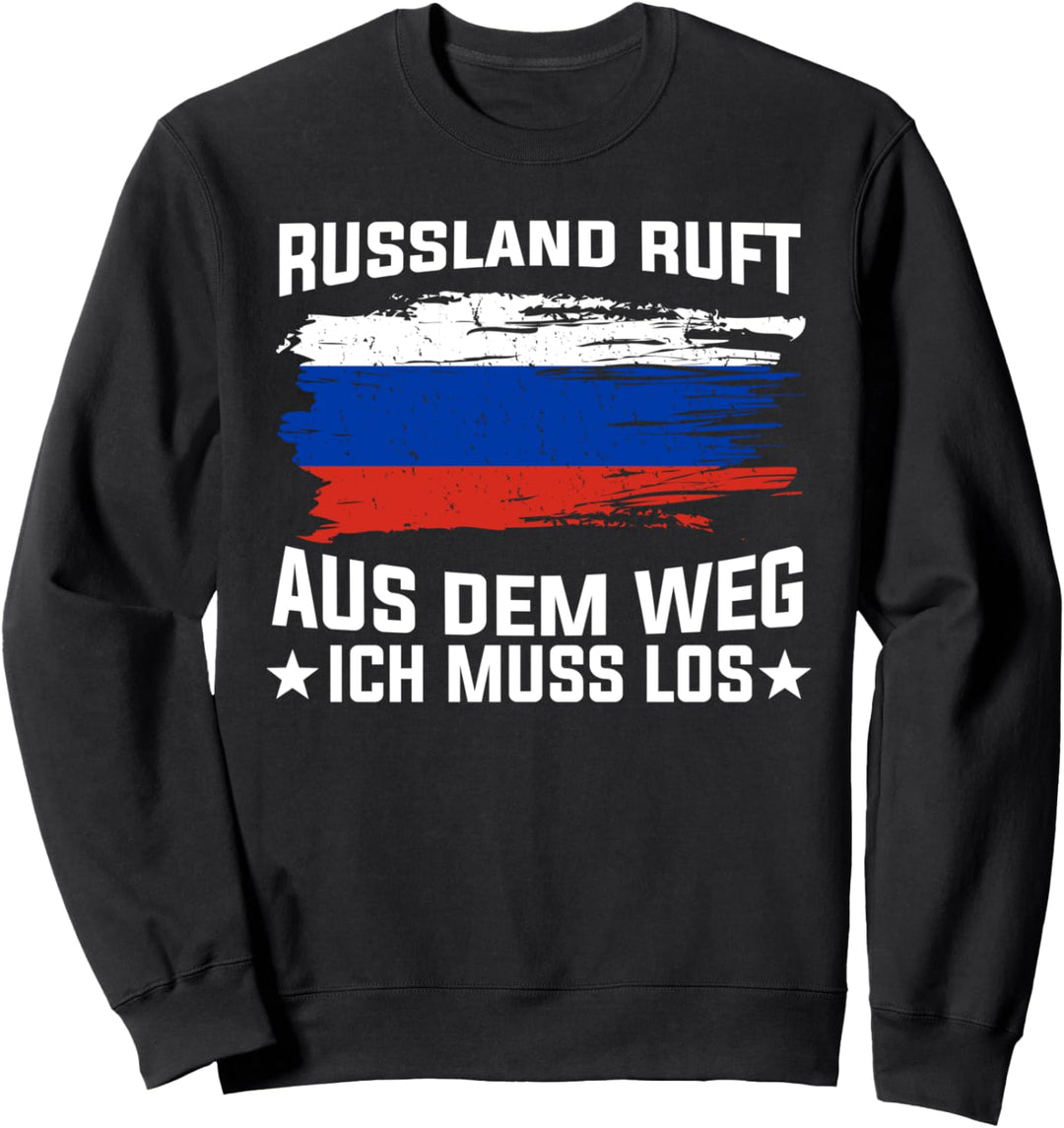 Russisch Russia UDSSR Russen Russische Flagge Sweatshirt