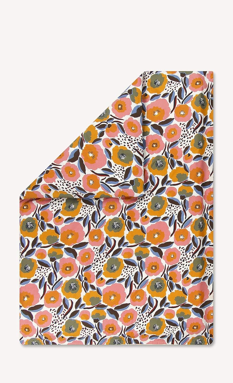 Marimekko - Doppelbett-Bettbezug-Set, Baumwoll-Perkal-Bettwäsche mit passendem Kissenbezug und Knopf