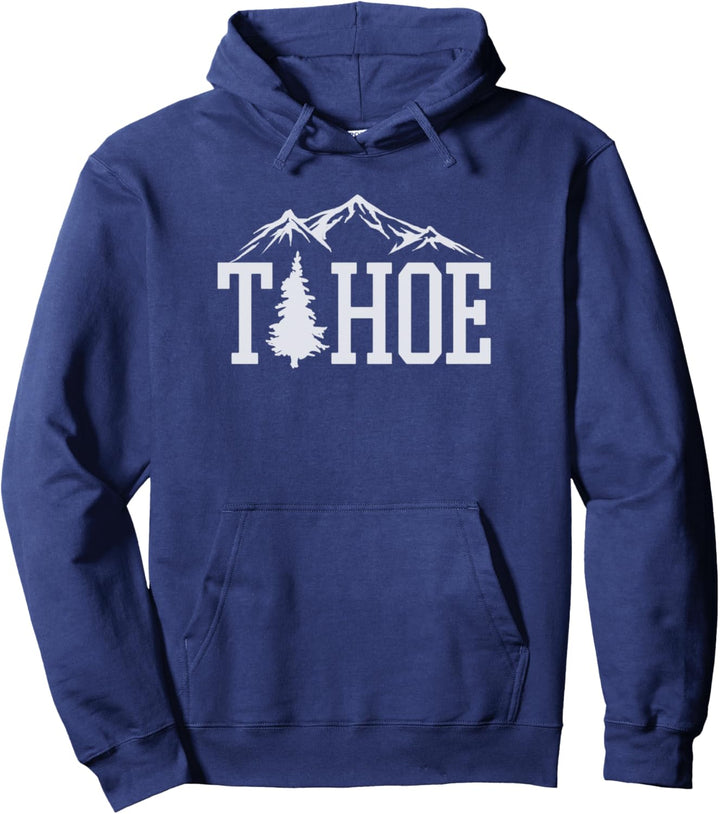 Tahoe Mountain Range Tree Pullover Hoodie