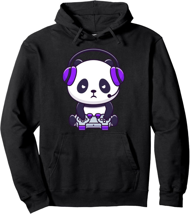 Spieler Panda Kawaii Pullover Hoodie