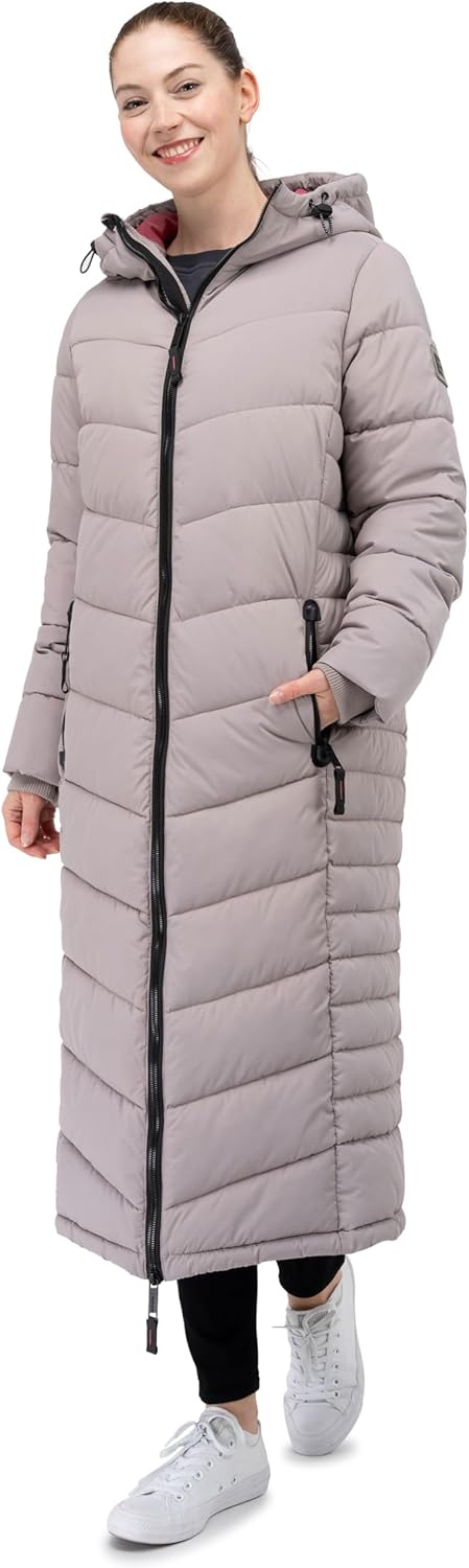 Sublevel Damen Übergangs Frühlings Jacke Outdoorjacke mit Kapuze sportlicher Damen Mädchen Parka S M