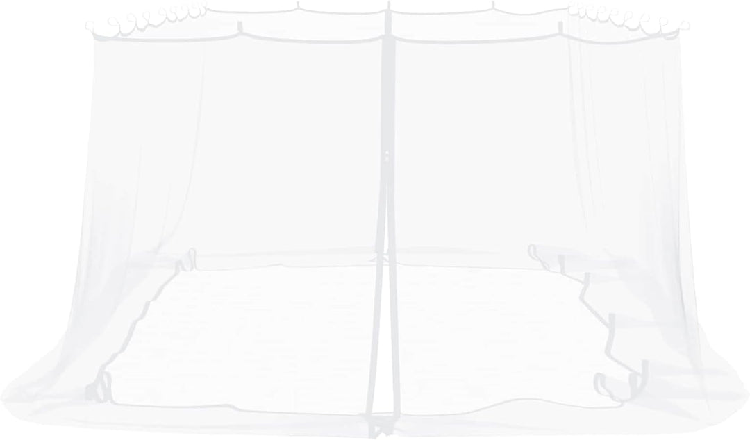 Gecheer Moskitonetz für Pavillon, 220 Mesh Polyester, Reissverschluss, Klettband, 6x3x2 m, Weiss, fü