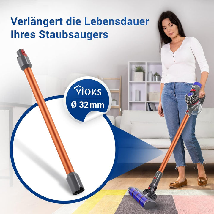 VIOKS Staubsauger Teleskoprohr Ersatz für Dysоn Saugrohr 967477-08 für V5, V7, V8, V10, V11, V15, SV