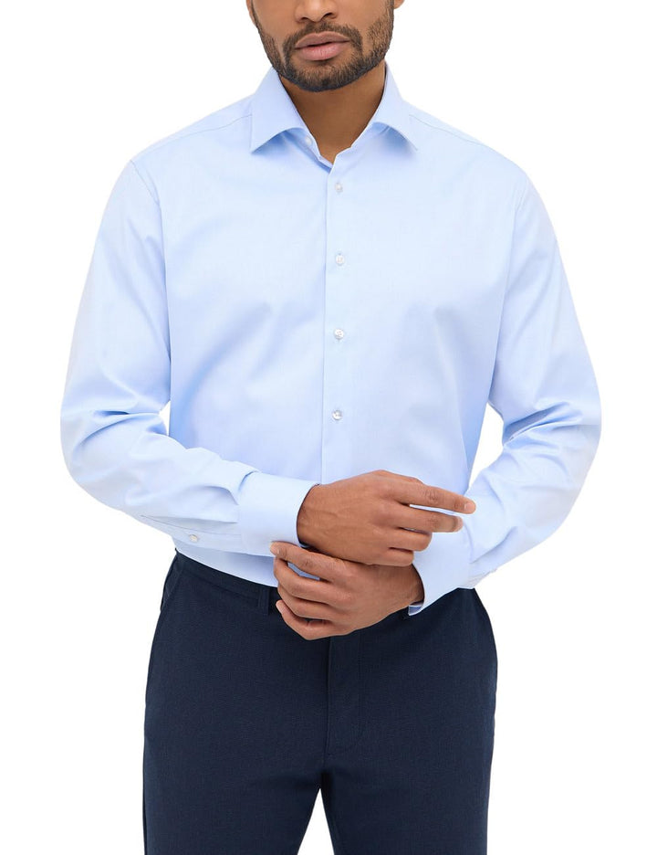 ETERNA Herren Cover Shirt MODERN FIT 38 Blau, 38 Blau