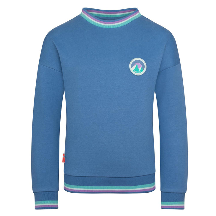 Trollkids Girls Senja Sweatshirt 152 Cornflower, 152 Cornflower