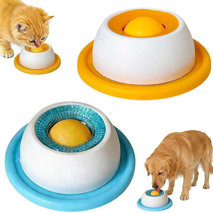 2PCS Hundelickspielzeug, ABS Leckmatte Für Hunde, Schleckball Hund, Nassfutter Lick Pad Mit Antiruts
