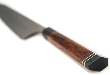 BABOSSA® Damast Chefmesser 21.5cm aus 110 Schichten echtem Damaszener Stahl mit Wüsteneisenholzgriff