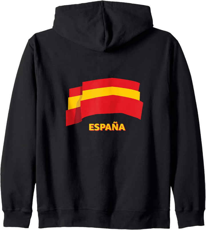 Spanien Flagge Kapuzenjacke