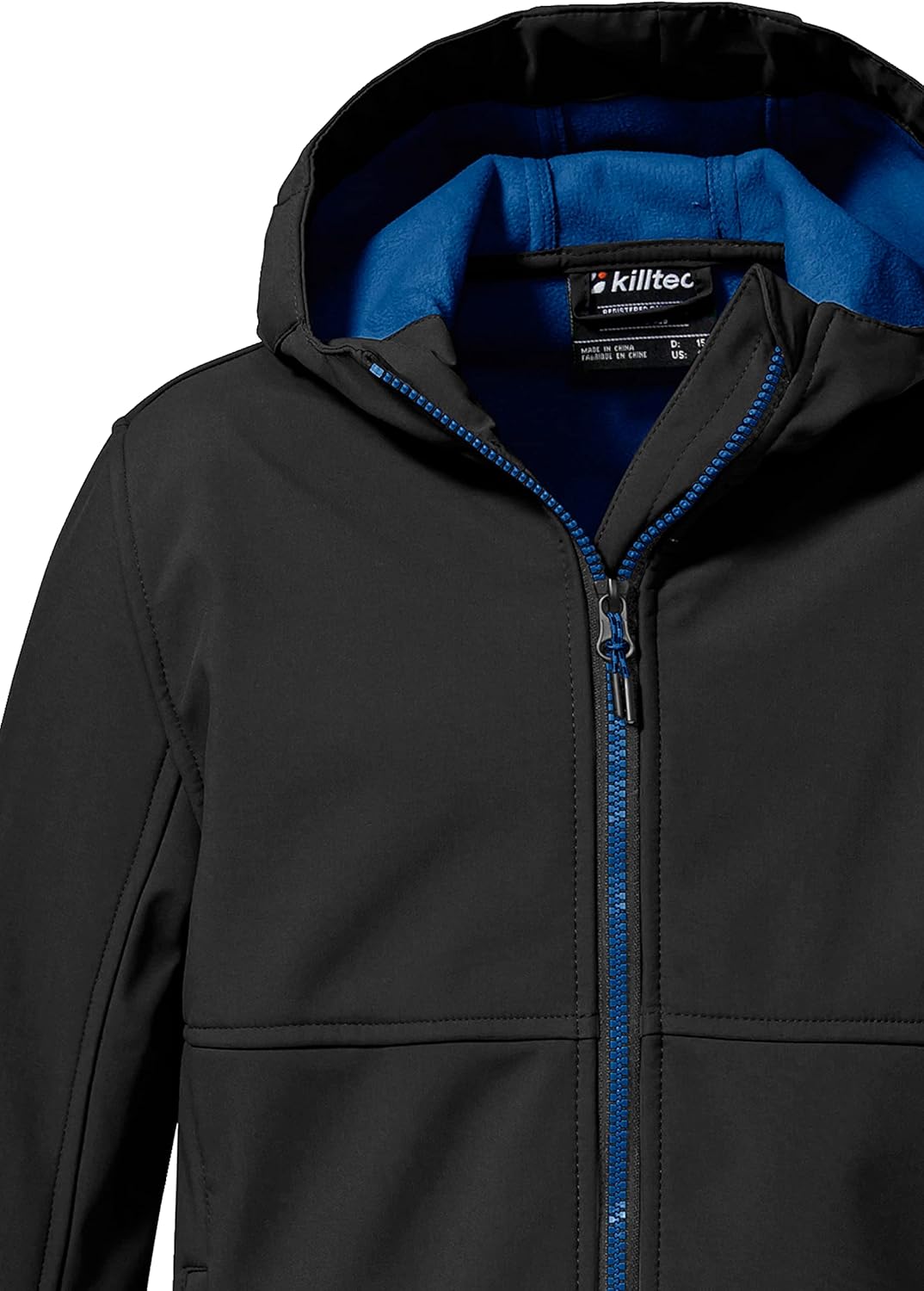 Killtec Jungen Kow 202 Bys Sftshll Jckt Softshell Jacke mit Kapuze 140 Schwarz, 140 Schwarz