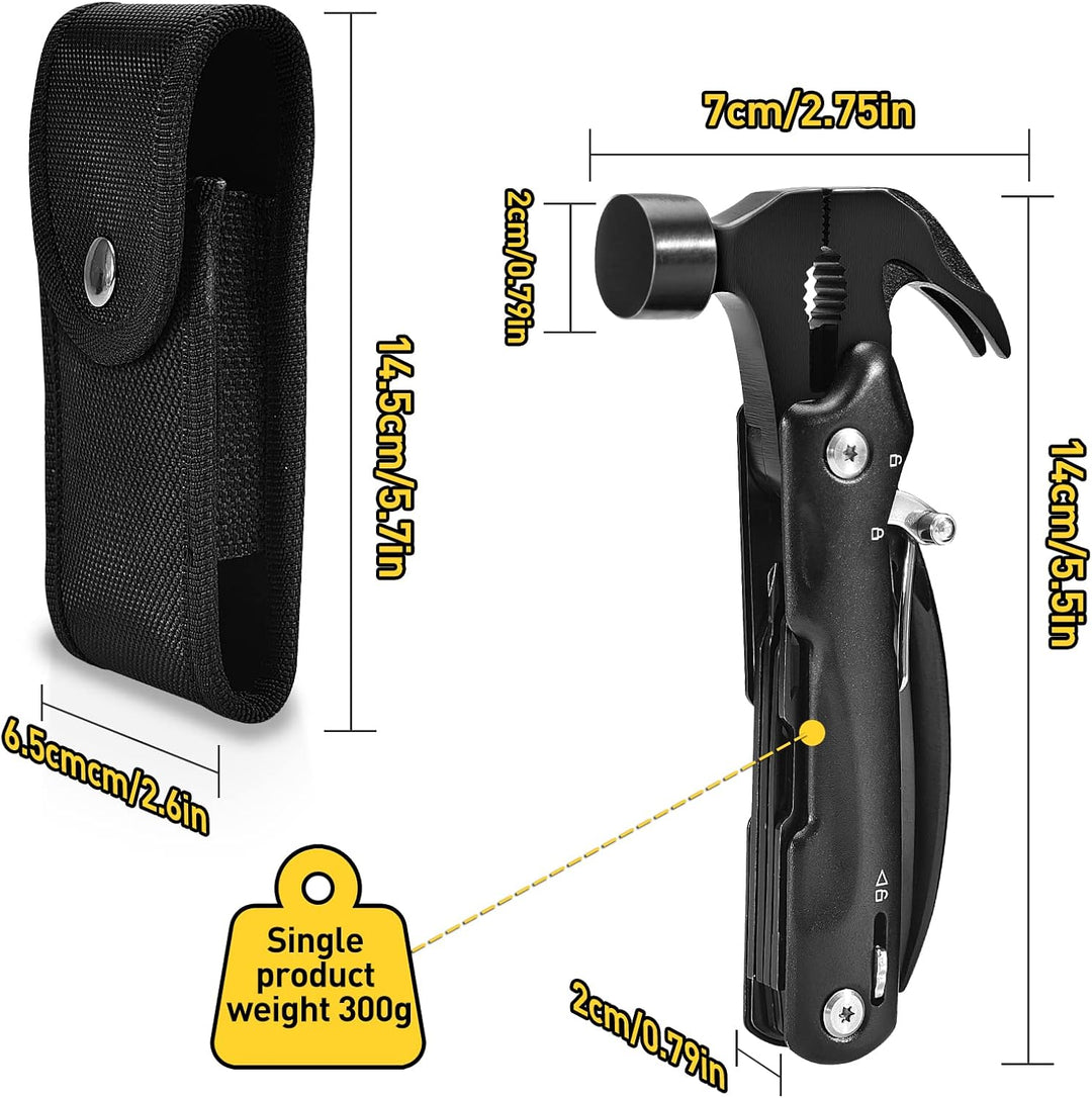 ZOOI Geschenke für Männer 12 in 1 Multitool Camping Zubehör, Gadgets für Männer Geschenke für Papa,