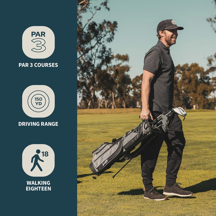 Sunday Golf Loma XL Tasche – Leichte Tasche mit Gurt und Ständer – Einfach zu tragende Pitch n Putt