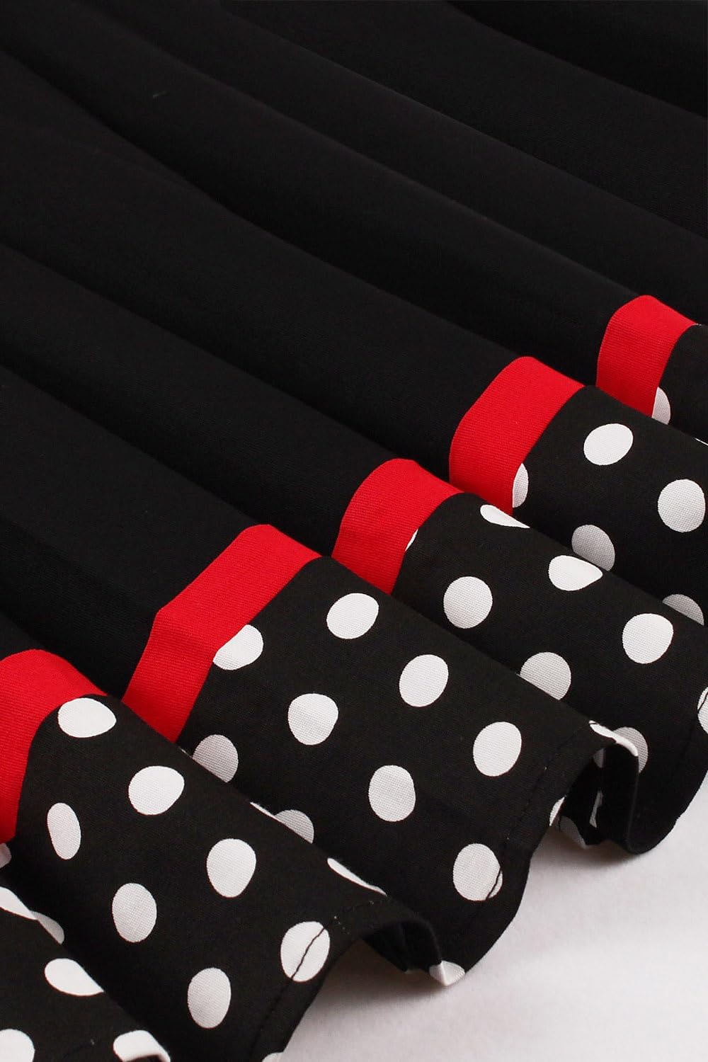 AXOE Damen 50er Jahre Kleider Rockabilly Petticoat Vintage XL Schwarz-2, XL Schwarz-2