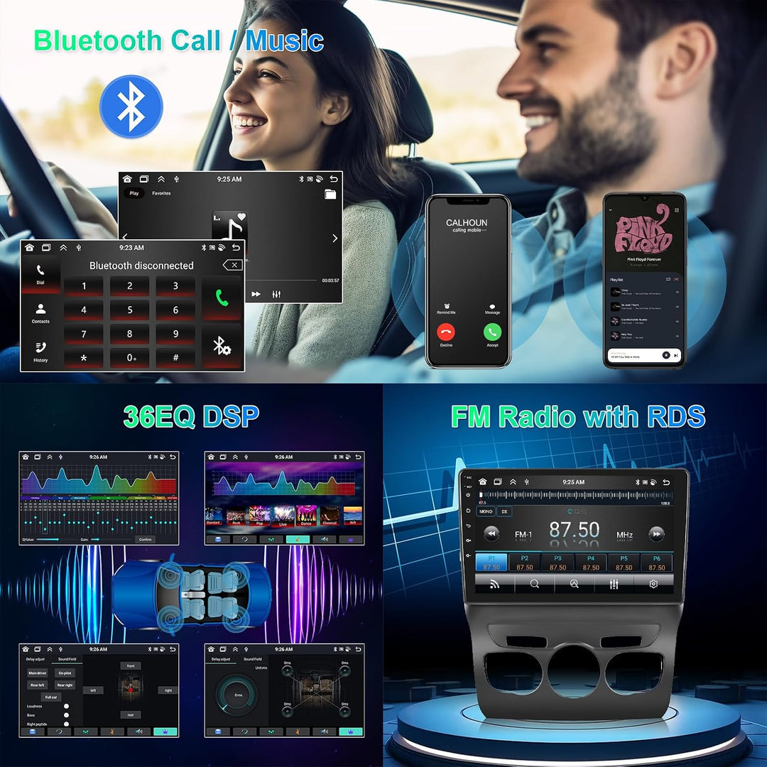 8 Core 4G+64G Autoradio für Citroen C4 B7 C4L DS4 2013-2017, Hodozzy 10,1 Zoll Touchscreen mit Wirel